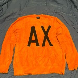 Men orange color M size sweatshirt